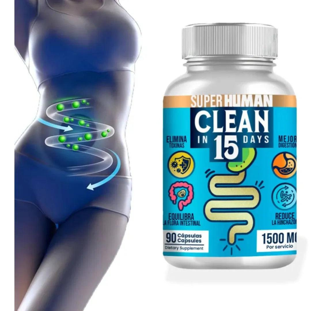 Clean15™ Limpieza Completa Estomacal en 15 días + ENVÍO GRATIS 📦