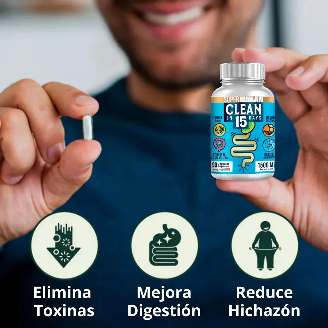 Clean15™ Limpieza Completa Estomacal en 15 días + ENVÍO GRATIS 📦
