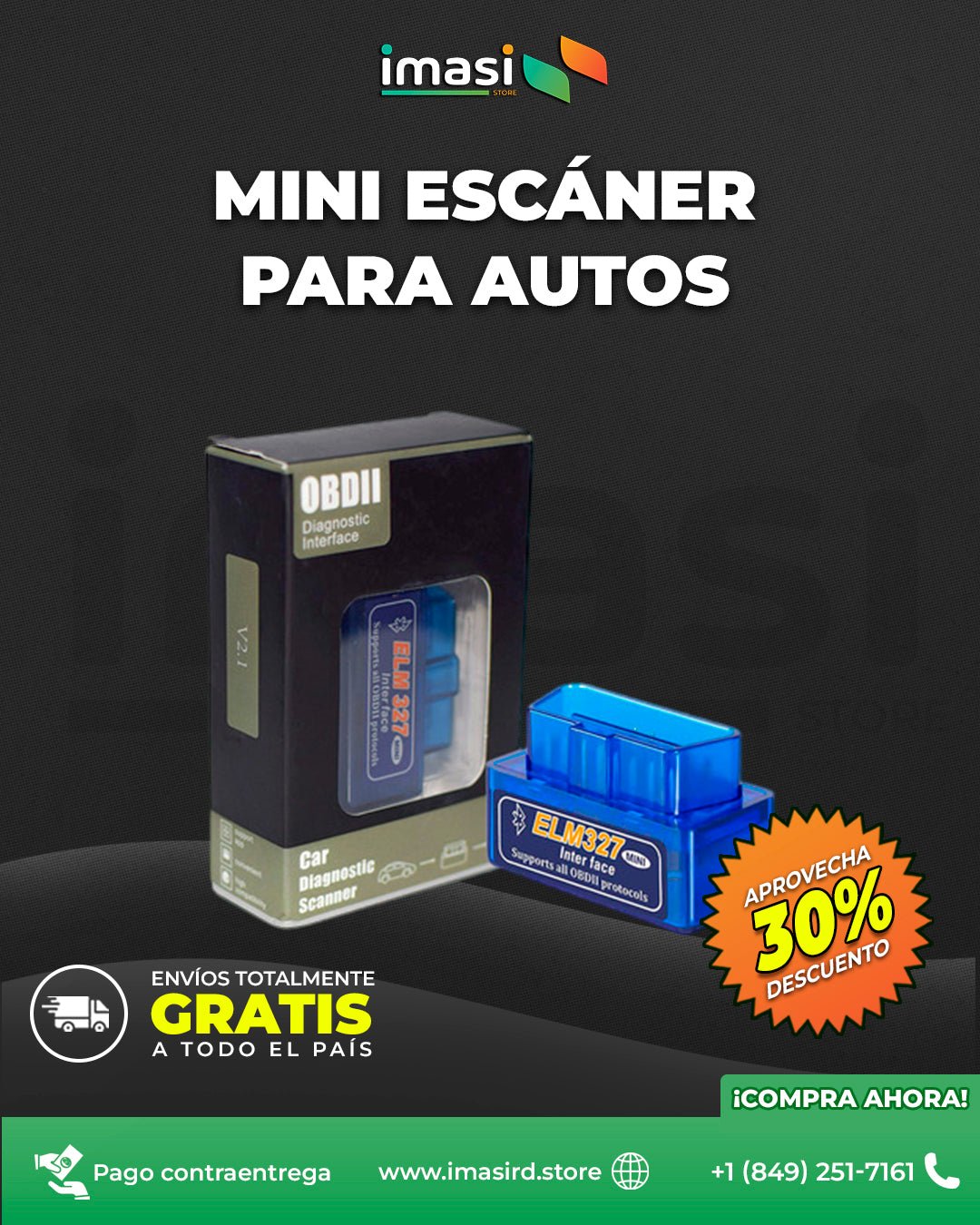 Escáner para Diagnósticos de Autos + Envío Gratis y Regalo 🎁